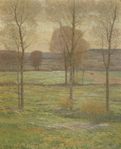 Vroege lente in New England, 1897 door Dwight William Tryon